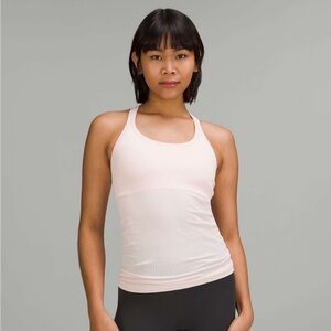 Lululemon Women's Pink Ribbed Tank Top